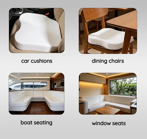High-Density Upholstery Foam Couch Cushion Replacement, Firm Support for DIY Cutting, Craft Projects, RV & Boat Cushion Repair, Odor-Free and Easy to Customize – (Size: 6“×24"×26") in Saudi Arabia