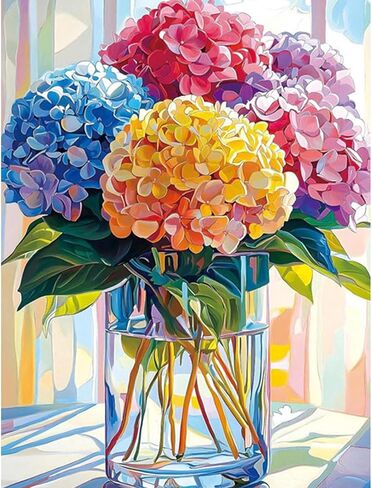 Skyboda Lotus Diamond Painting Kits for Kids Beginners, Flower Diamond Art Kit, DIY Full Round Drill Diamond Dot Gem Art Kits for Adults, Home Wall Decor 12x16 inch in Saudi Arabia