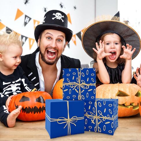 ورق تغليف ألعاب الرسوم المتحركة من JarThenaAMCS - لفة صغيرة - 17 بوصة × 32.8 قدم ورق تغليف هدايا خاتم ذهبي أزرق لعيد ميلاد الطفل وحفلات ألعاب الفيديو والحرف اليدوية in Kuwait