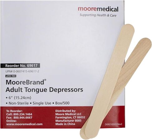 Generic 500 قطعة من أعواد الحرف الخشبية الضخمة مقاس 6 بوصات، أعواد المصاصة متعددة الأغراض، مثالية للطعام، وإزالة الشعر بالشمع، وخافضات اللسان، والأعمال اليدوية، ومستلزمات الفصول الدراسية، والمشروعات الفنية، والحرف اليدوية، والثلج، وأدوات توزيع المكياج، با in Kuwait