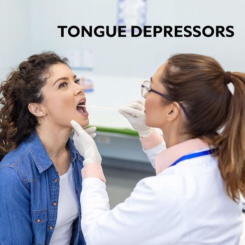 Generic 500 قطعة من أعواد الحرف الخشبية الضخمة مقاس 6 بوصات، أعواد المصاصة متعددة الأغراض، مثالية للطعام، وإزالة الشعر بالشمع، وخافضات اللسان، والأعمال اليدوية، ومستلزمات الفصول الدراسية، والمشروعات الفنية، والحرف اليدوية، والثلج، وأدوات توزيع المكياج، با in Kuwait
