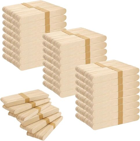 JAPCHET 1000 PCS 8 Inch Jumbo Craft Sticks, Wooden Large Popsicle Sticks for Crafts Homemade DIY Supplies in Saudi Arabia