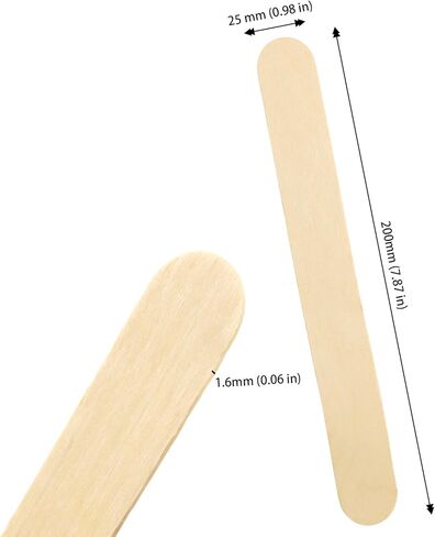 JAPCHET 1000 PCS 8 Inch Jumbo Craft Sticks, Wooden Large Popsicle Sticks for Crafts Homemade DIY Supplies in Saudi Arabia