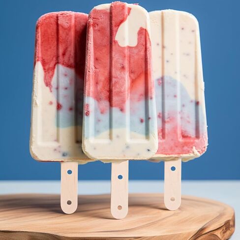 100pcs Wooden Nature Ice Cream Sticks with Holes Wood Color Large Popsicle Sticks Wooden Craft Rods for DIY Craft (Nature Color) in Saudi Arabia