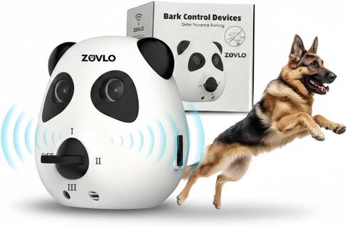 Anti Barking Device for Dogs, Ultrasonic Dog Bark Deterrent Devices, Cute Panda Style Dog Barking Deterrent Devices,3 Modes Bark Box, Dog Barking Stopper Long Range for Indoor & Outdoor Use in Saudi Arabia