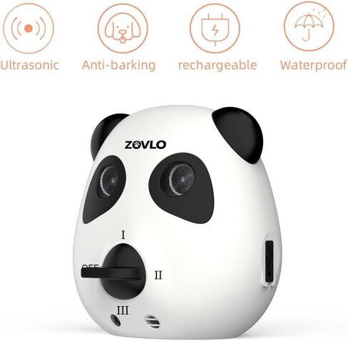 Anti Barking Device for Dogs, Ultrasonic Dog Bark Deterrent Devices, Cute Panda Style Dog Barking Deterrent Devices,3 Modes Bark Box, Dog Barking Stopper Long Range for Indoor & Outdoor Use in Saudi Arabia