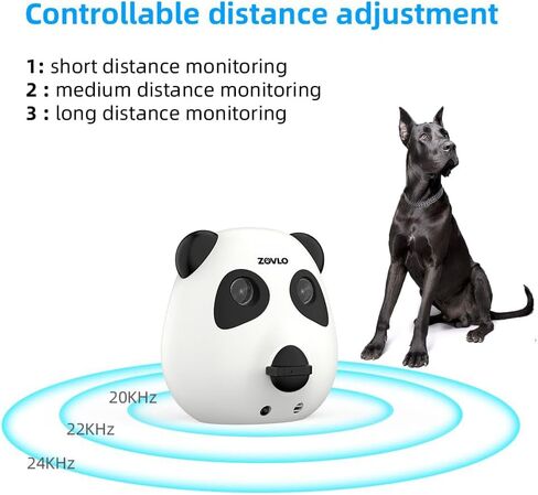 Anti Barking Device for Dogs, Ultrasonic Dog Bark Deterrent Devices, Cute Panda Style Dog Barking Deterrent Devices,3 Modes Bark Box, Dog Barking Stopper Long Range for Indoor & Outdoor Use in Saudi Arabia