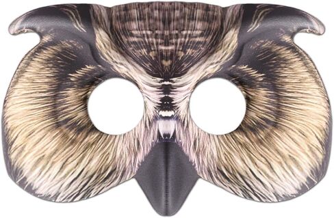 1Pcs Owl Mask Halloween Bird Mask Half Face Owl Masks for Halloween Easter Costume Masquerade Cosplay Party in Saudi Arabia