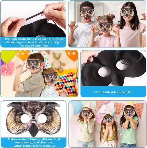 1Pcs Owl Mask Halloween Bird Mask Half Face Owl Masks for Halloween Easter Costume Masquerade Cosplay Party in Saudi Arabia