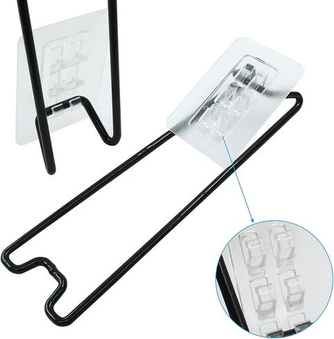 5Pcs Black Self Adjustable Picture Easel Stand Metal Self Adhesive Picture Frame Easel Small Frame Easel Backs 7.08" Tall for Picture Frame Photo Frame Back in Saudi Arabia
