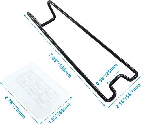 5Pcs Black Self Adjustable Picture Easel Stand Metal Self Adhesive Picture Frame Easel Small Frame Easel Backs 7.08" Tall for Picture Frame Photo Frame Back in Saudi Arabia