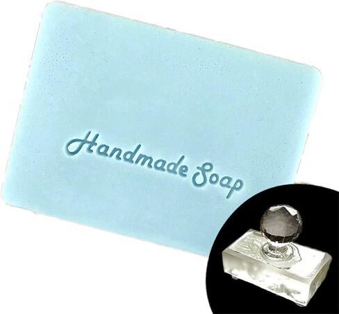 Handmade Soap Words Embossing Stamp Personalized Acrylic Transparent Seal Handmade Making Supplies Personalized Acrylic Soap Making Embossing in Saudi Arabia