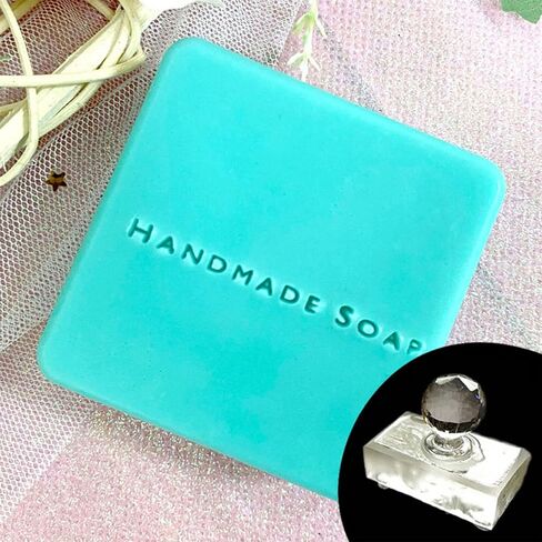 Handmade Soap Words Embossing Stamp Personalized Acrylic Transparent Seal Handmade Making Supplies Personalized Acrylic Soap Making Embossing in Saudi Arabia