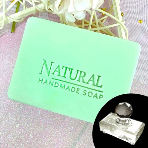 Handmade Soap Words Embossing Stamp Personalized Acrylic Transparent Seal Handmade Making Supplies Personalized Acrylic Soap Making Embossing in Saudi Arabia