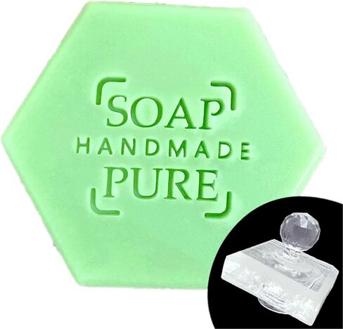 Handmade Soap Words Embossing Stamp Personalized Acrylic Transparent Seal Handmade Making Supplies Personalized Acrylic Soap Making Embossing in Saudi Arabia