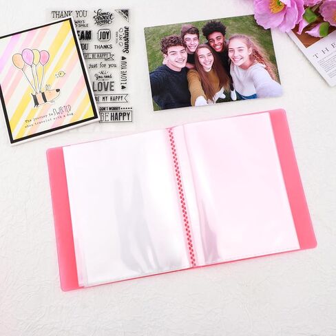 40 Pages A6 Storage Folder, Sticker Collecting Album Organization Sheets Book Accessories for Stamp Cutting Dies Storage Book Organizer Folder Scrapbooking Storage Collecting Organization (Clear) in Saudi Arabia