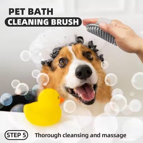 مجموعة أدوات العناية بالكلاب في المنزل، مجموعة أدوات العناية بالحيوانات الأليفة 6 في 1 مع فرشاة ناعمة وأداة إزالة الوبر ومشط من الفولاذ المقاوم للصدأ ومقص أظافر للكلاب ومبرد أظافر وقفاز لتدليك الحمام in Kuwait