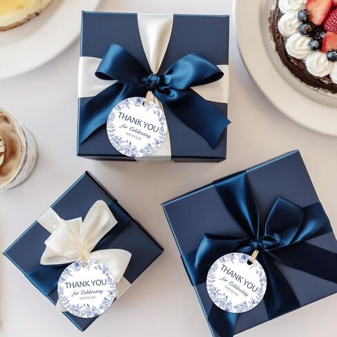 50 قطعة شيء أزرق قبل أن أفعل شكرًا لك، علامات زهور زرقاء عتيقة، شكرًا لك على الاحتفال معنا، علامة مفضلة لحفلات الزفاف وحفلات أعياد الميلاد in Kuwait