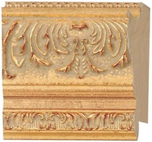 CountryArtHouse Picture Frame Moulding (Wood) 100ft bundle - Ornate Gold Finish - 2.375" width - 1/2" rabbet depth in Saudi Arabia