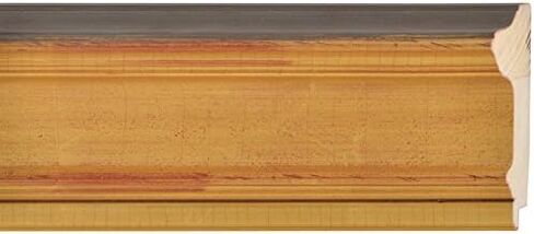 Picture Frame Moulding (Wood) 100ft Bundle - Traditional Gold Finish - 4.25" Width - 3/8" Rabbet Depth in Saudi Arabia