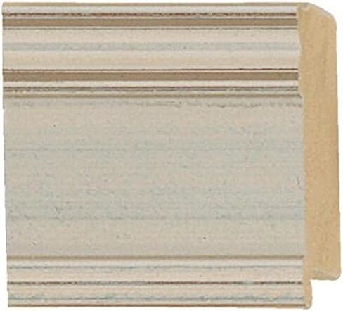 Picture Frame Moulding (Wood) 100ft Bundle - Contemporary Silver Finish - 2" Width - 3/4" Rabbet Depth in Saudi Arabia