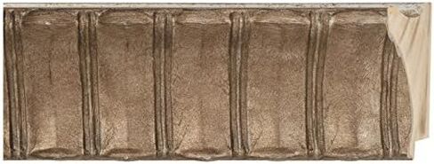 CountryArtHouse Picture Frame Moulding (Wood) 100ft bundle - Ornate Antique Silver Finish - 4.375" width - 3/4" rabbet depth in Saudi Arabia
