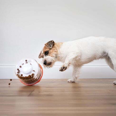 Nylabone Boop-N-Bobble Interactive Puzzle Toy & Treat Dispenser for Dogs, Mental Stimulating Dog Enrichment Toys, Treat Ball with 3 Customizable Challenge Levels in Saudi Arabia