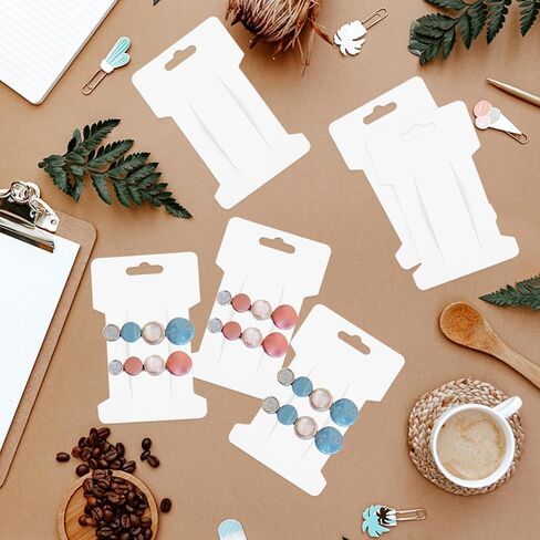 200 Pieces Hair Clip Display Cards 350gsm Cardstock Hair Bow Display Holder Hair Clip Bow Display Cards for Hair Accessories Display and Organizing 4.25x2.75 Inches in Saudi Arabia