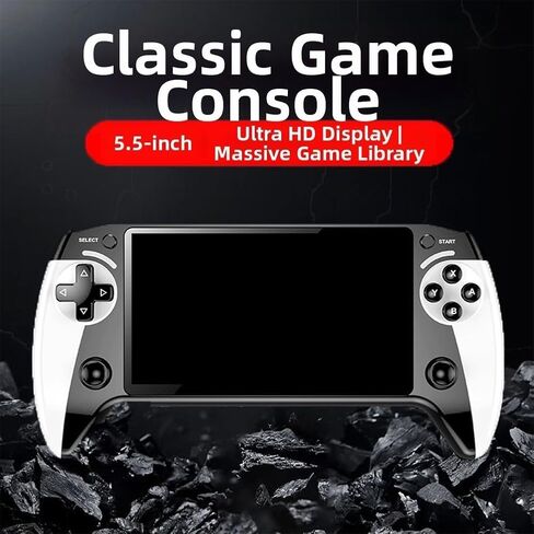 X9 Retro Handheld Game Console 5.5-inch IPS Screen 800x480 Resolution with 6200+ Games Supports 10 Emulators TV Output and Expandable TF Card up to 32GB for Classic Video Gaming in Kuwait