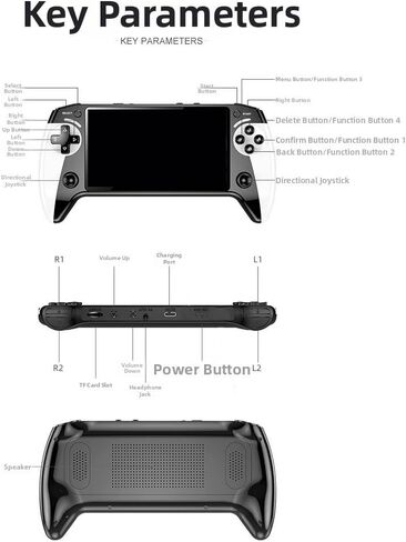 X9 Retro Handheld Game Console 5.5-inch IPS Screen 800x480 Resolution with 6200+ Games Supports 10 Emulators TV Output and Expandable TF Card up to 32GB for Classic Video Gaming in Kuwait