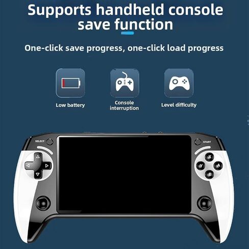 X9 Retro Handheld Game Console 5.5-inch IPS Screen 800x480 Resolution with 6200+ Games Supports 10 Emulators TV Output and Expandable TF Card up to 32GB for Classic Video Gaming in Kuwait