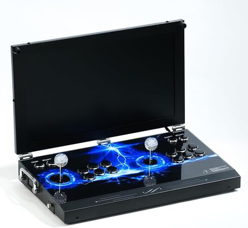 وحدة تحكم ألعاب أركيد محمولة 35000 في 1، شاشة عالية الدقة 21 بوصة، مشغلات مزدوجة، Pandoras Box 80S، ألعاب فيديو قديمة بحث/إخفاء/حفظ/تحميل/إيقاف مؤقت للألعاب (SC-21IN) in Kuwait