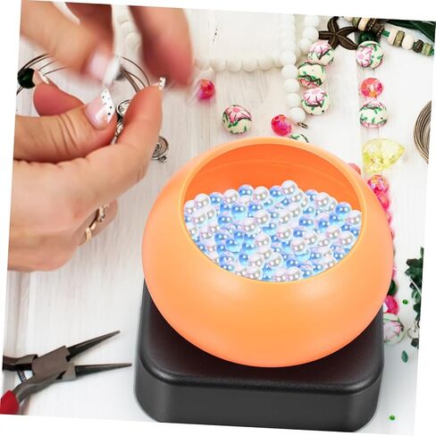 Homoyoyo Electric Bead Spinner with Adjustable Speed Beading Tool for Jewelry Making Compatible with Flat Clay Beads for DIY Craft Projects in Saudi Arabia