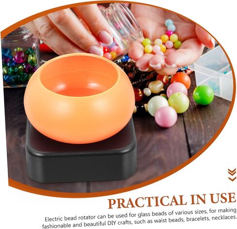 Homoyoyo Electric Bead Spinner with Adjustable Speed Beading Tool for Jewelry Making Compatible with Flat Clay Beads for DIY Craft Projects in Saudi Arabia