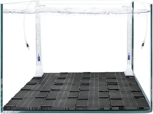 Undergravel Filter System for 5–10 Gallon Fish Tank, Air-Driven Biofiltration Aquarium Filter Kit with 6 Modular Plates & Adjustable Lift Tube, Cut-to-Fit Under Gravel System for Clear Water in Kuwait