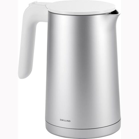 ZWILLING Enfinigy Cool Touch 1-Liter Electric Kettle, Cordless Tea Kettle & Hot Water - Silver in Kuwait