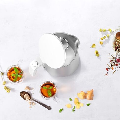 ZWILLING Enfinigy Cool Touch 1-Liter Electric Kettle, Cordless Tea Kettle & Hot Water - Silver in Kuwait