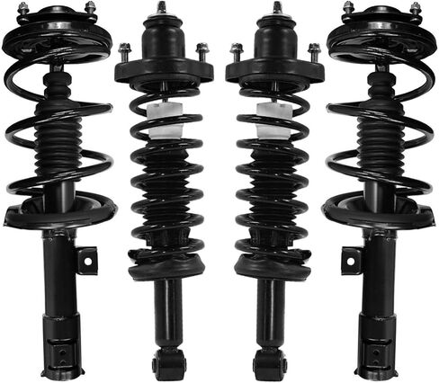 Detroit Axle - 2.4L Struts for 2008-2012 Honda Accord Sedan Coupe Complete 4 Struts Front and الخلفية مع Coil Spring 2009 2010 2011 install install strups shrucles Assembly Assembly in Saudi Arabia
