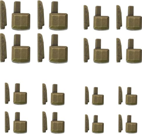 ZCZQC 16Sets Metal Zipper Repair Buckles Insertion Pin Slider Kits Bottom Stops Antique Brass for Luggage Clothing Home Textiles Footwear Zinc Alloy Fasteners in Saudi Arabia