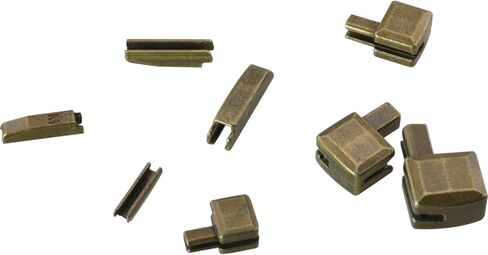 ZCZQC 16Sets Metal Zipper Repair Buckles Insertion Pin Slider Kits Bottom Stops Antique Brass for Luggage Clothing Home Textiles Footwear Zinc Alloy Fasteners in Saudi Arabia