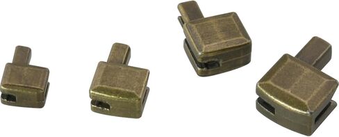 ZCZQC 16Sets Metal Zipper Repair Buckles Insertion Pin Slider Kits Bottom Stops Antique Brass for Luggage Clothing Home Textiles Footwear Zinc Alloy Fasteners in Saudi Arabia