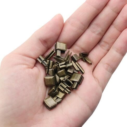 ZCZQC 16Sets Metal Zipper Repair Buckles Insertion Pin Slider Kits Bottom Stops Antique Brass for Luggage Clothing Home Textiles Footwear Zinc Alloy Fasteners in Saudi Arabia