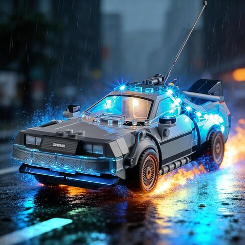 مجموعة إضاءة BRIKSMAX 2.0 متوافقة مع آلة الزمن Lego Speed ​​Champions Time Machine من العودة إلى المستقبل 77256 - مجموعات إضاءة LED الأصلية (الملحقات فقط) للعرض والهدايا وهواة الجمع in Saudi Arabia