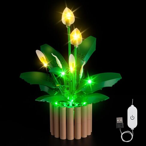 مجموعة إضاءة Kyglaring متوافقة مع مجموعة بناء Lego Peace Lily 11504 - تحكم محسّن باللمس والتعتيم (الأضواء فقط، لا توجد مجموعة نماذج) in Kuwait