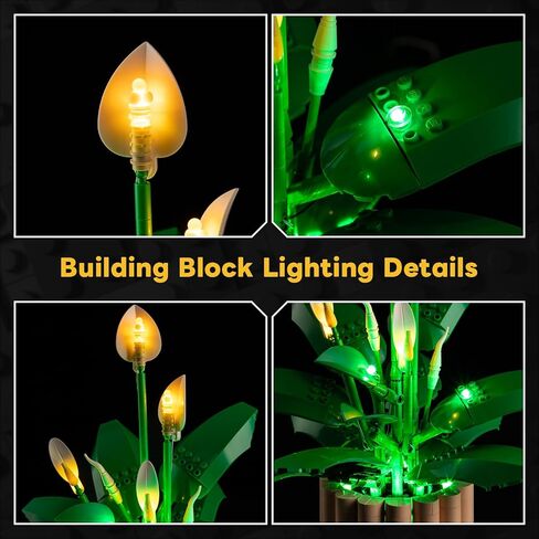 مجموعة إضاءة Kyglaring متوافقة مع مجموعة بناء Lego Peace Lily 11504 - تحكم محسّن باللمس والتعتيم (الأضواء فقط، لا توجد مجموعة نماذج) in Kuwait
