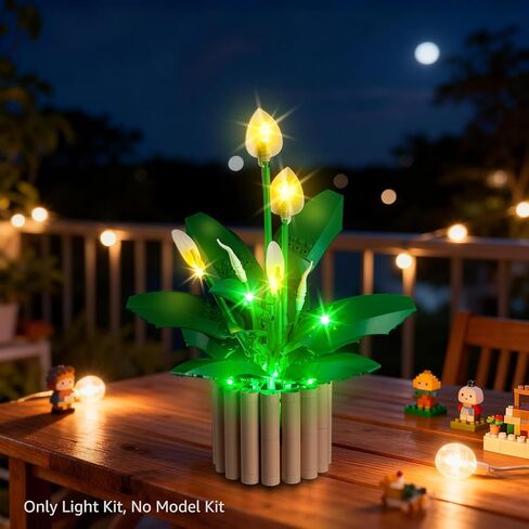 مجموعة إضاءة Kyglaring متوافقة مع مجموعة بناء Lego Peace Lily 11504 - تحكم محسّن باللمس والتعتيم (الأضواء فقط، لا توجد مجموعة نماذج) in Kuwait