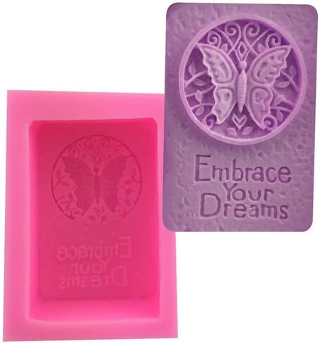 1 Pcs Rectangle Silicone Soap Mold Crafts Handmade Craft 3D Insect Soap Mold Soap Molds for Soap Making Soap DIY Tool in Saudi Arabia