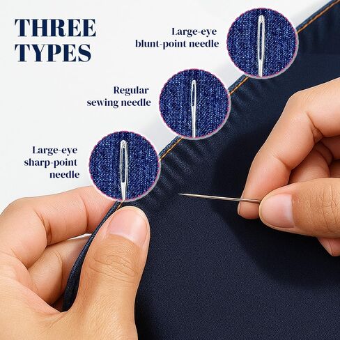 37PCS Needle and Thread kit, Needles Thread Hand Repair Tools, Portable Steel Sewing Needles Kit for Beginners & Daily Use in Saudi Arabia