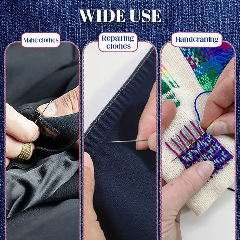 37PCS Needle and Thread kit, Needles Thread Hand Repair Tools, Portable Steel Sewing Needles Kit for Beginners & Daily Use in Saudi Arabia