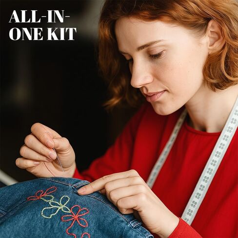 37PCS Needle and Thread kit, Needles Thread Hand Repair Tools, Portable Steel Sewing Needles Kit for Beginners & Daily Use in Saudi Arabia